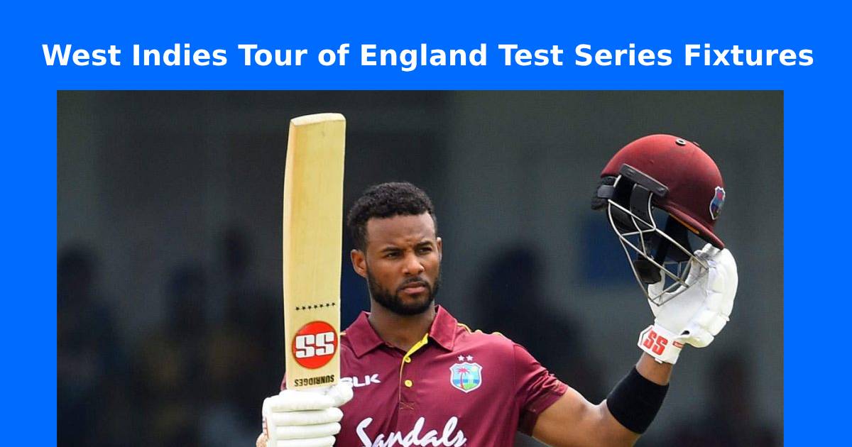West Indies Tour of England 2025 Fixtures Banner